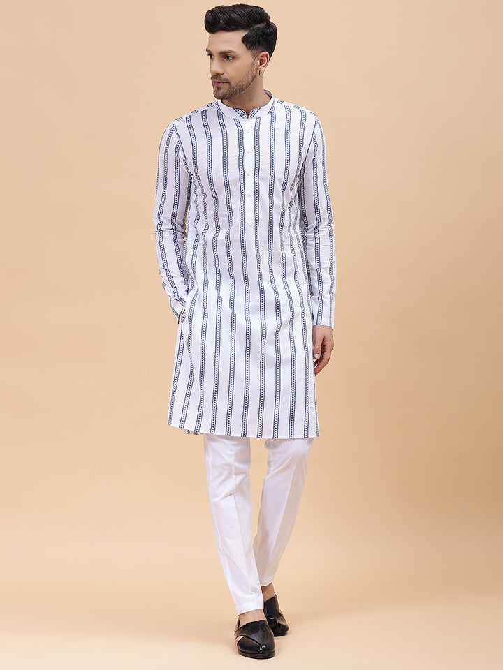 Pure Cotton Embroidered Straight kurta