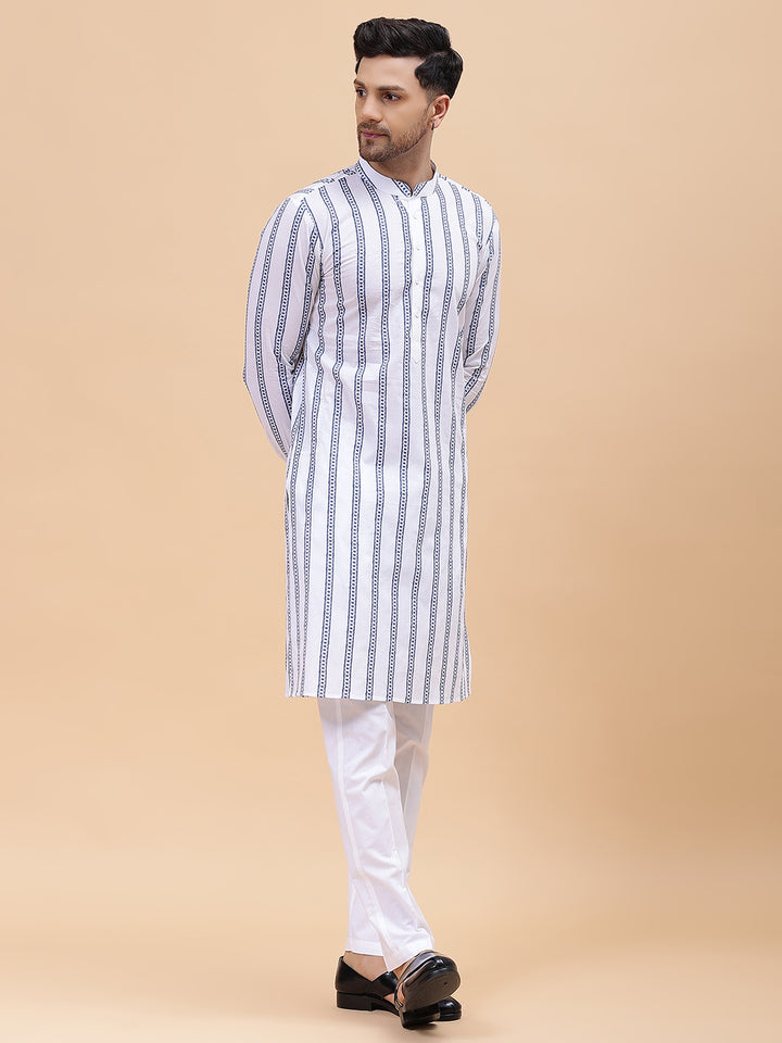 Pure Cotton Embroidered Straight kurta