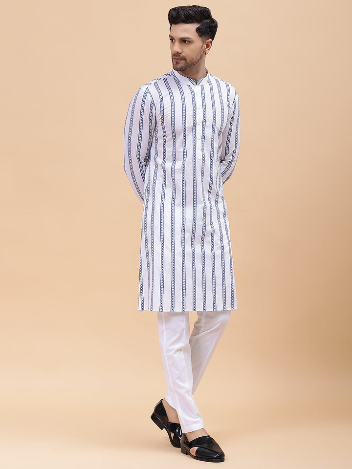 Pure Cotton Embroidered Straight kurta