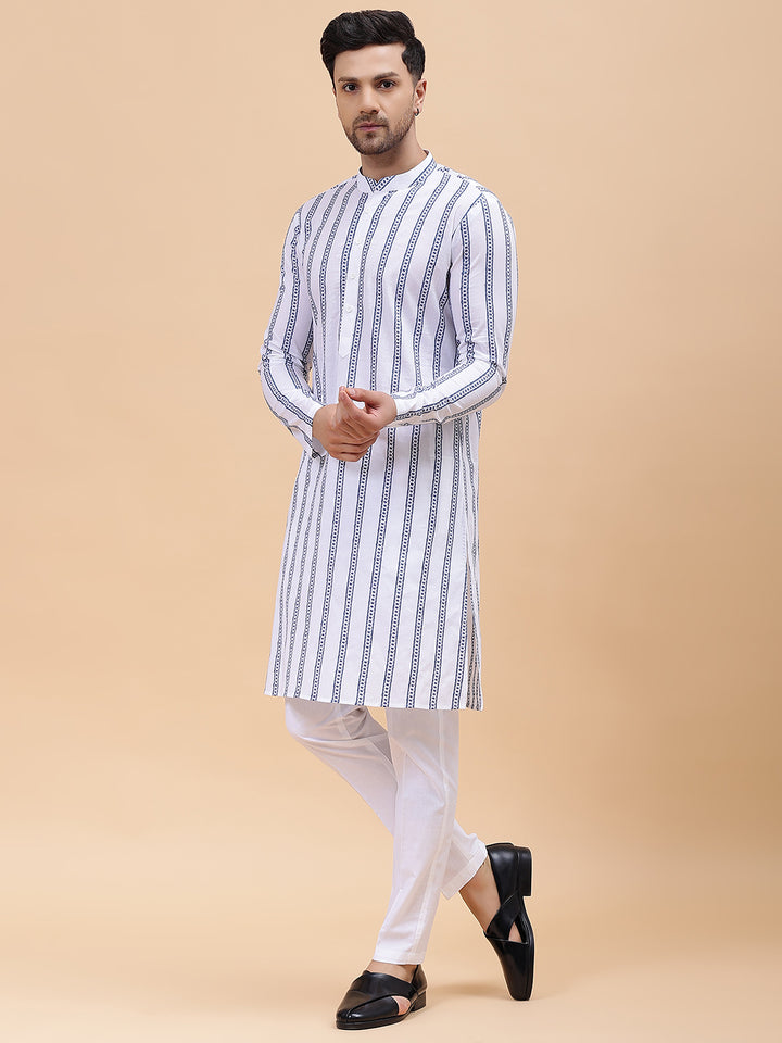 Pure Cotton Embroidered Straight kurta