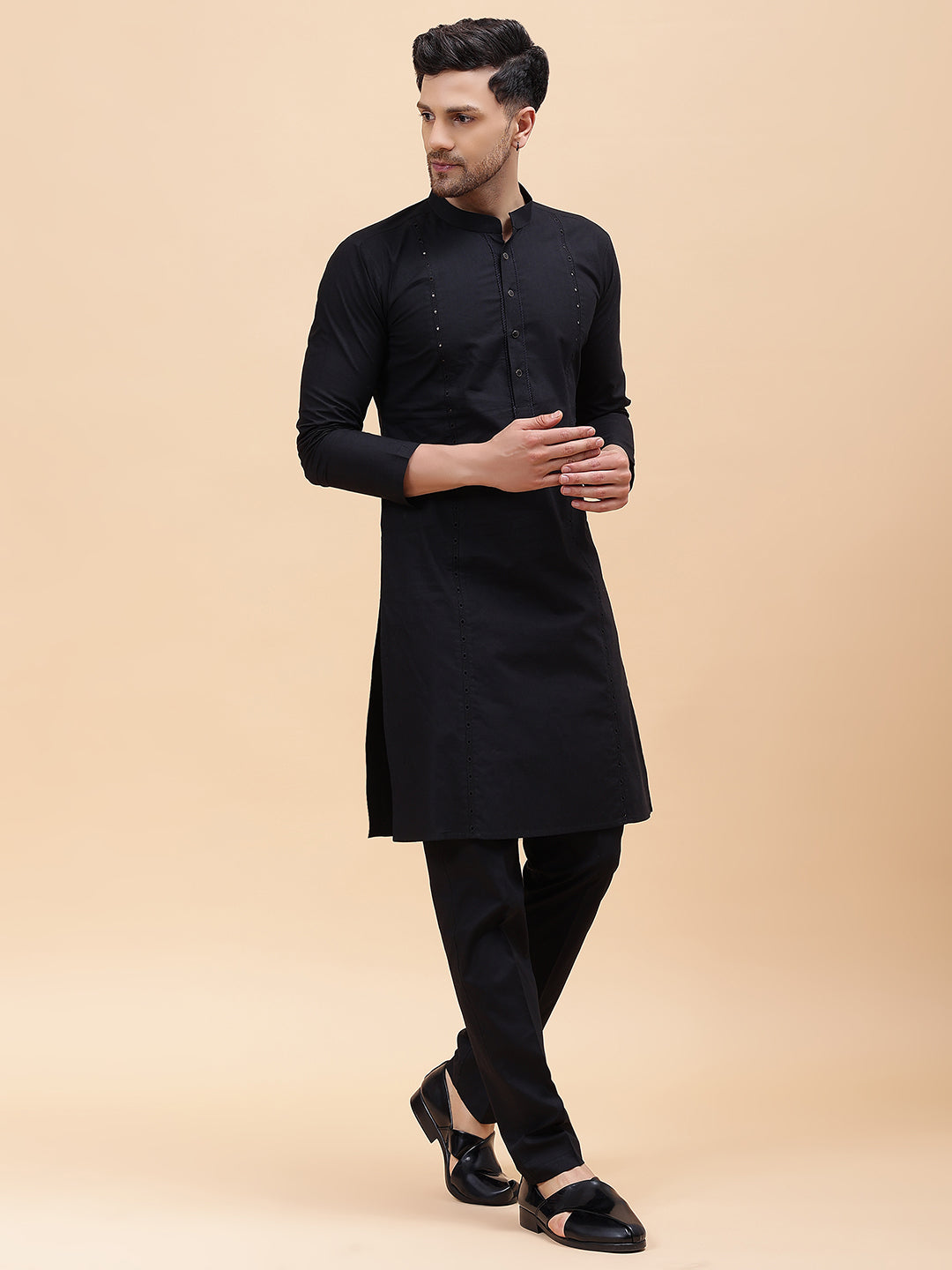 Pure Cotton Embroidered Straight kurta