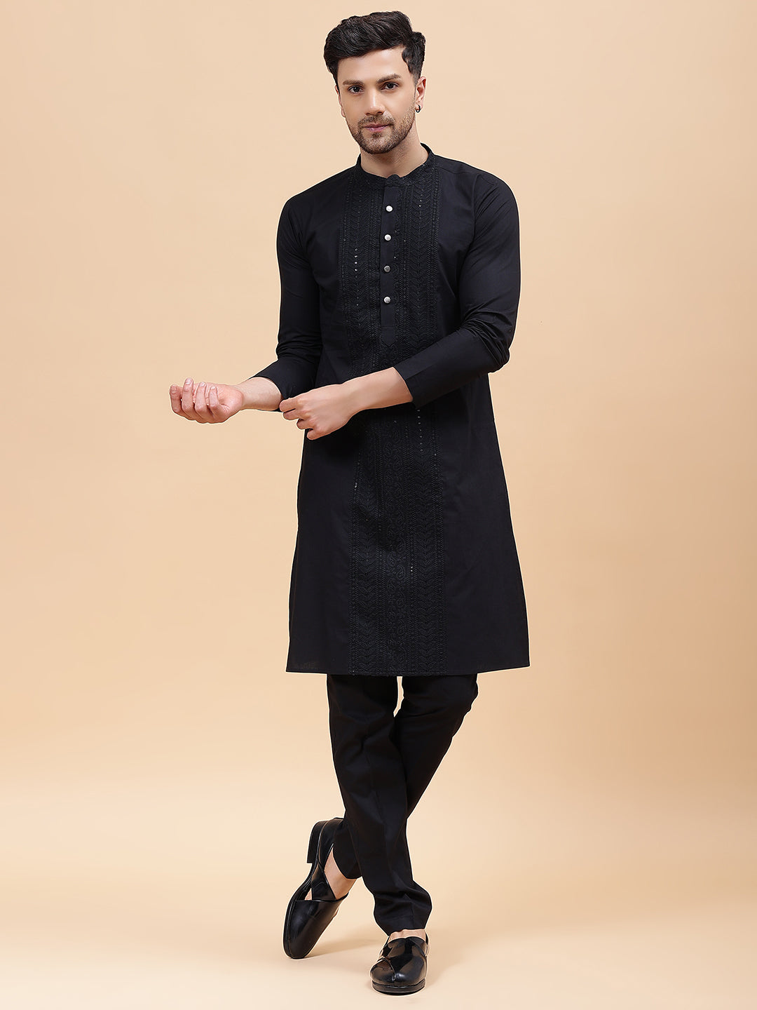 Pure Cotton Embroidered Straight kurta