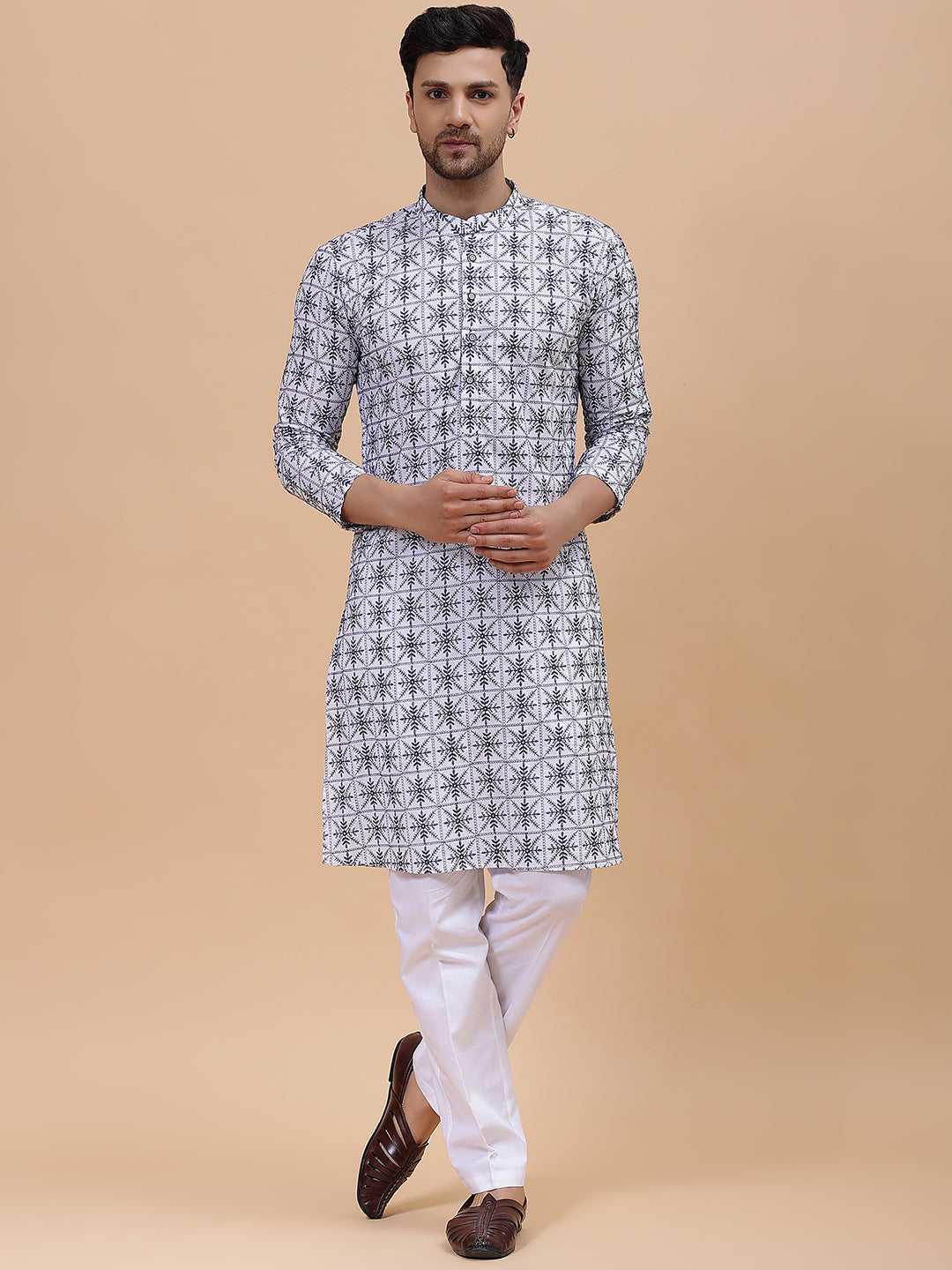 Pure Cotton Embroidered Straight kurta