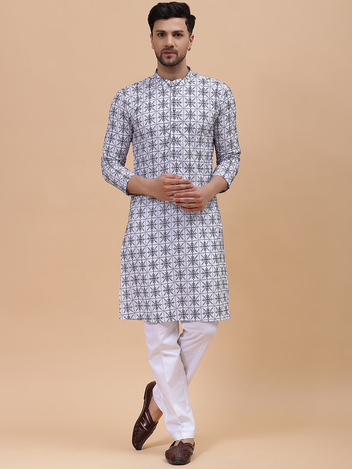 Pure Cotton Embroidered Straight kurta