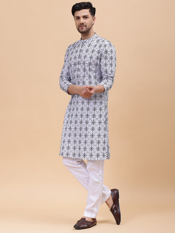 Pure Cotton Embroidered Straight kurta