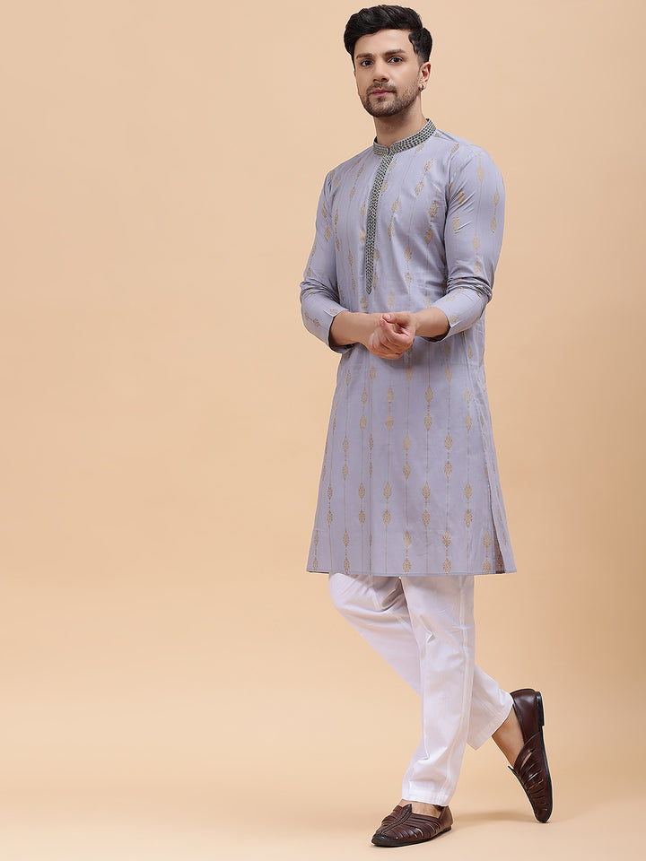 Pure Cotton Embroidered Straight kurta