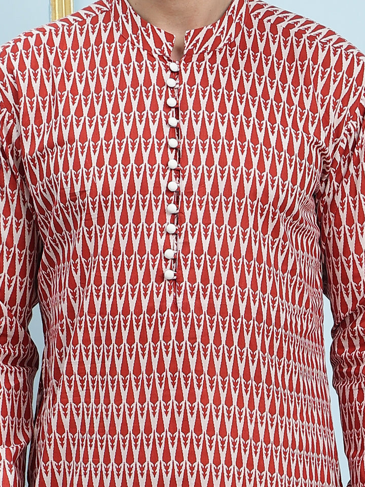 Printed Pure Cotton Straight Kurta