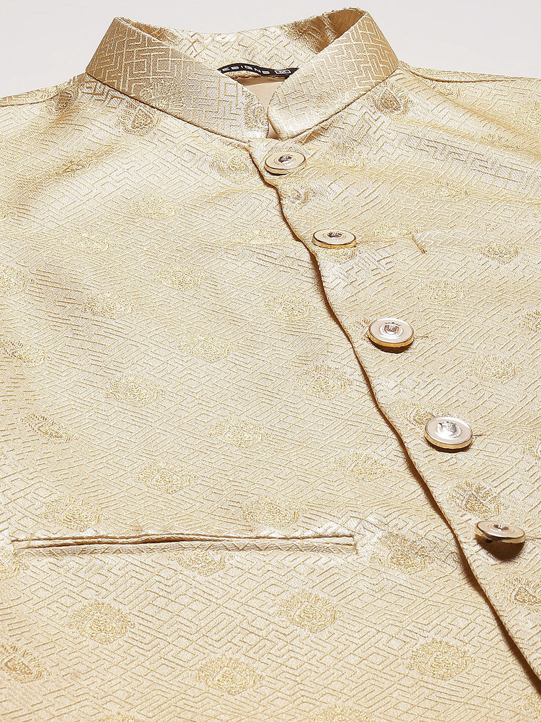 Woven Jacquard Nehru Jacket