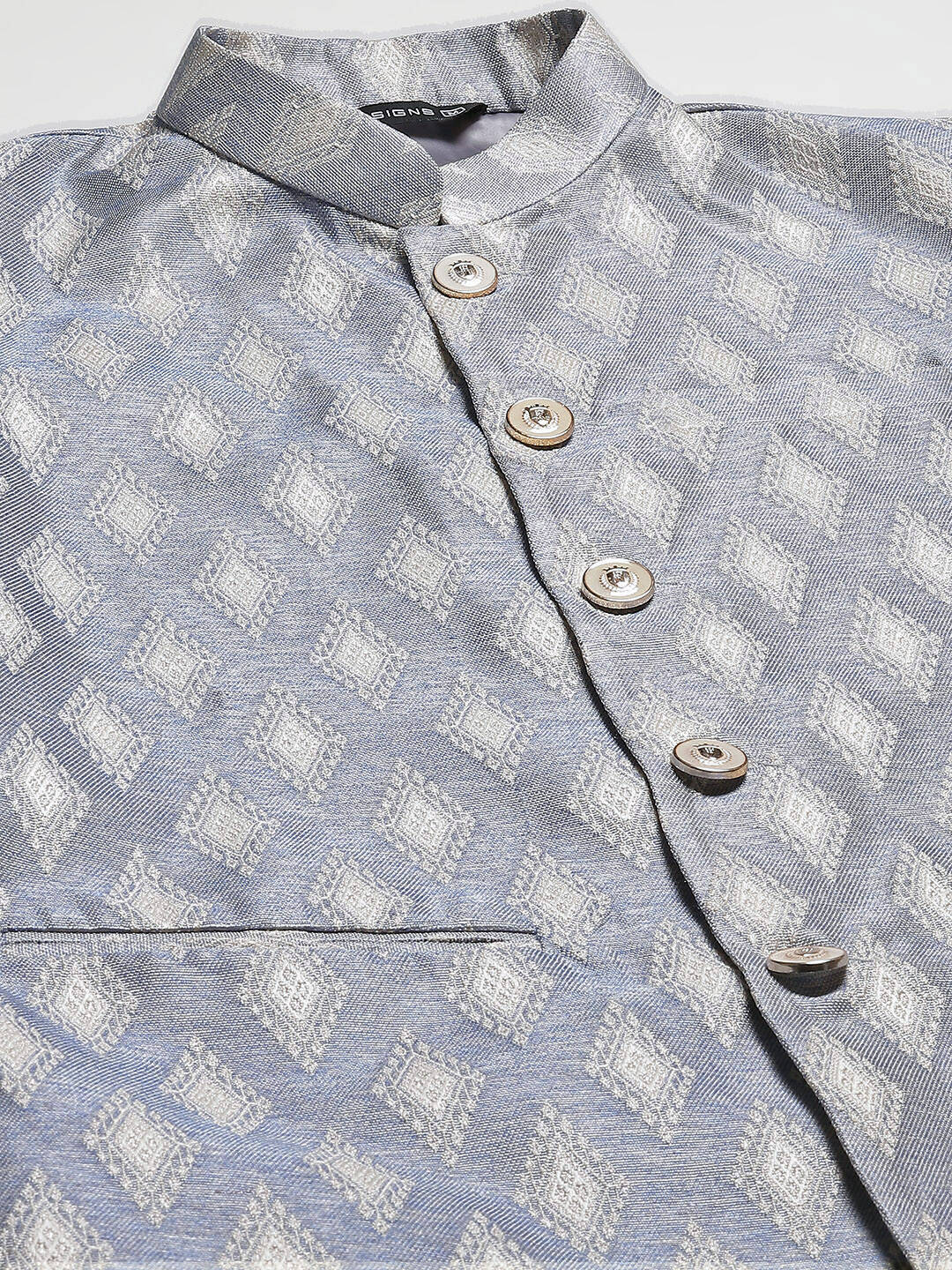 Woven Jacquard Nehru Jacket