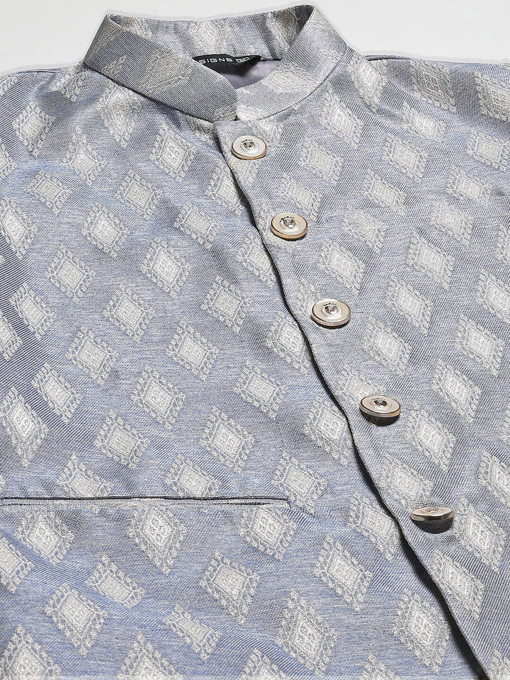 Woven Jacquard Nehru Jacket