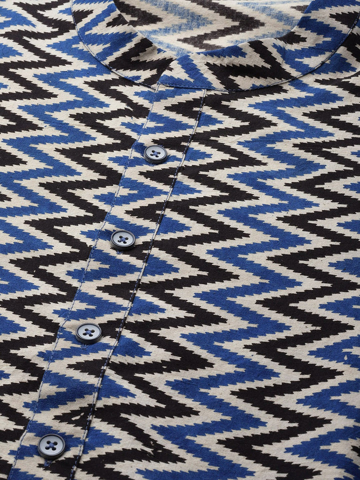 Handcrafted Block printed Kalamkari straight Sustainable kurta