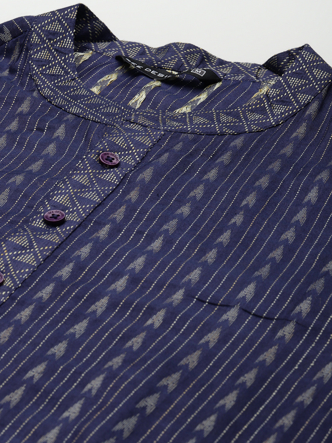 Silk Woven Straight kurta with Pyjama