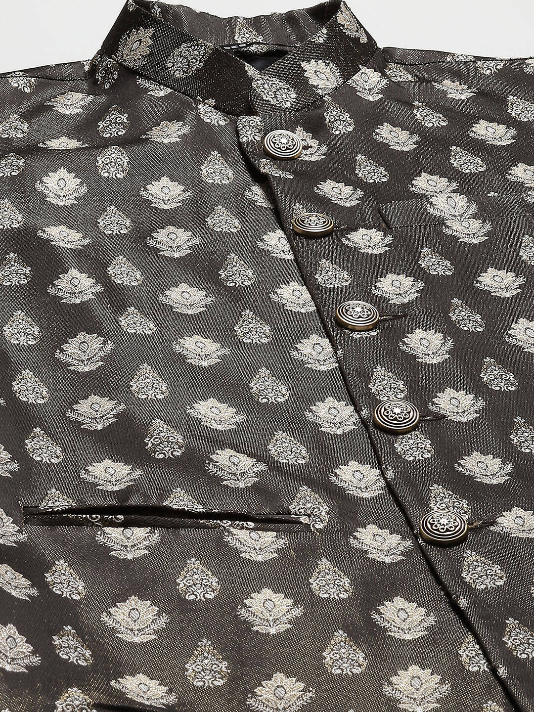 Woven Jacquard Nehru Jacket