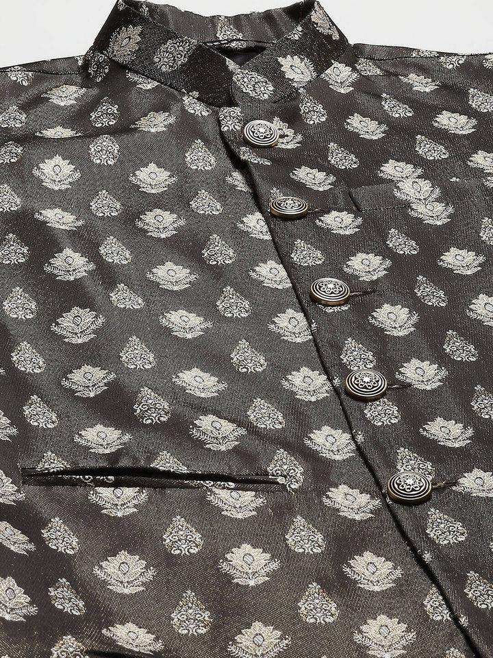 Woven Jacquard Nehru Jacket