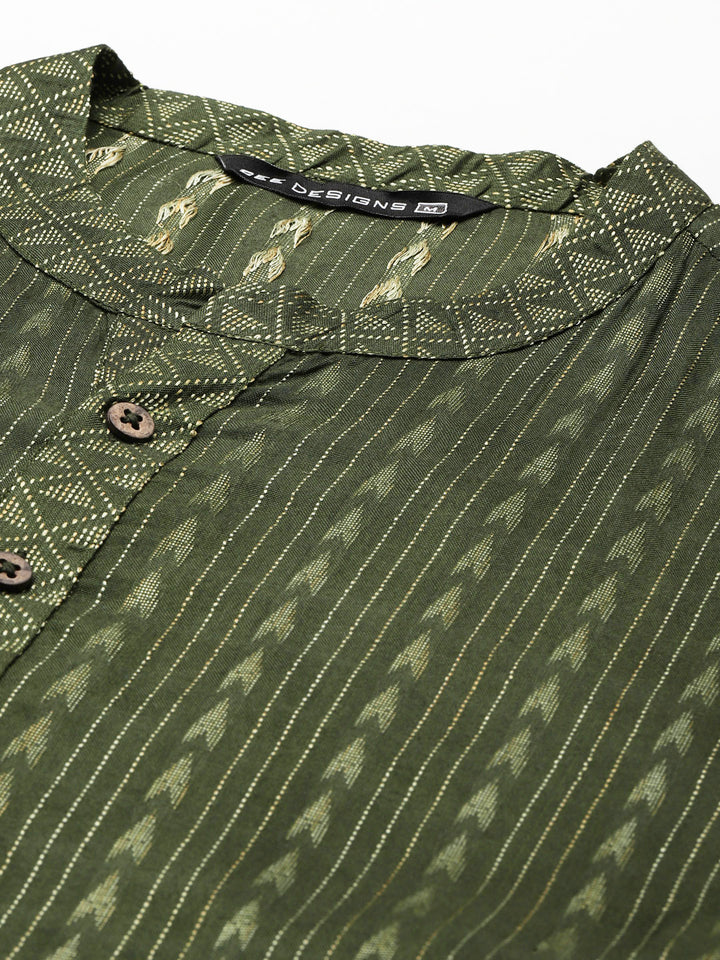 Silk Woven Straight kurta with Pyjama