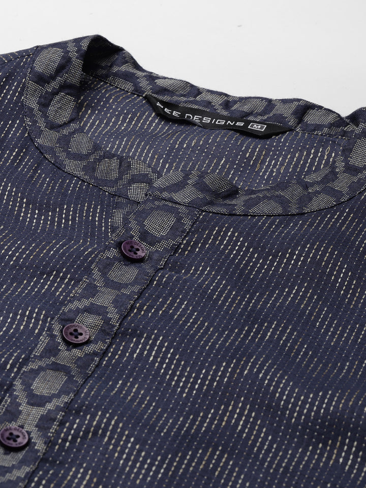 Silk Woven Straight kurta with Pyjama