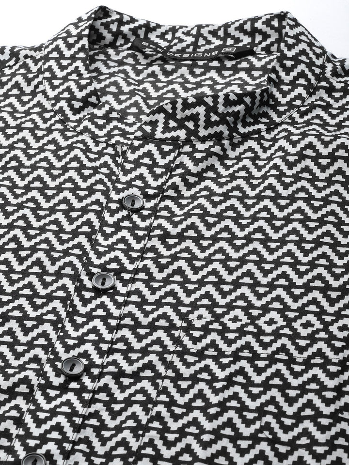 Printed Straight kurta with pyjama