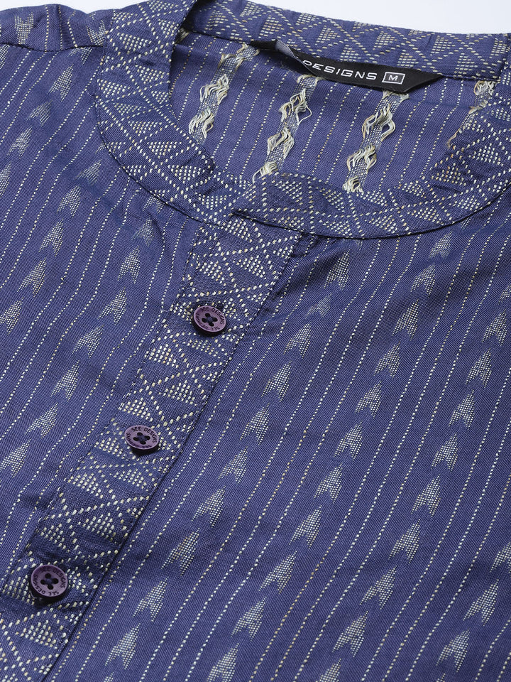 Silk Woven Straight kurta with Pyjama