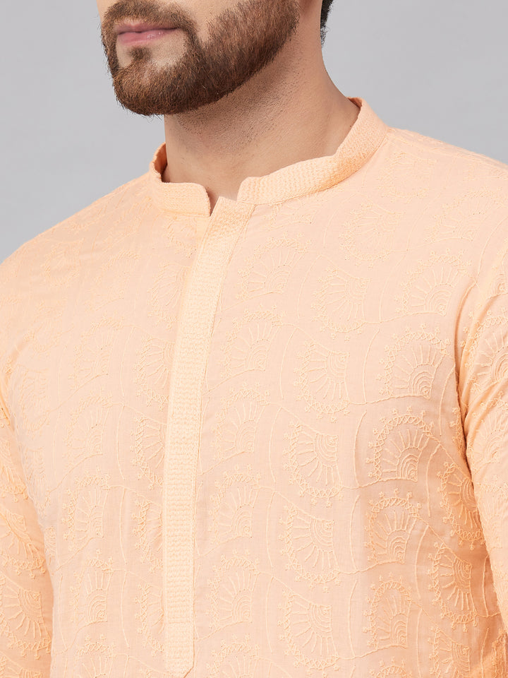Chikankari Embroidered Straight kurta
