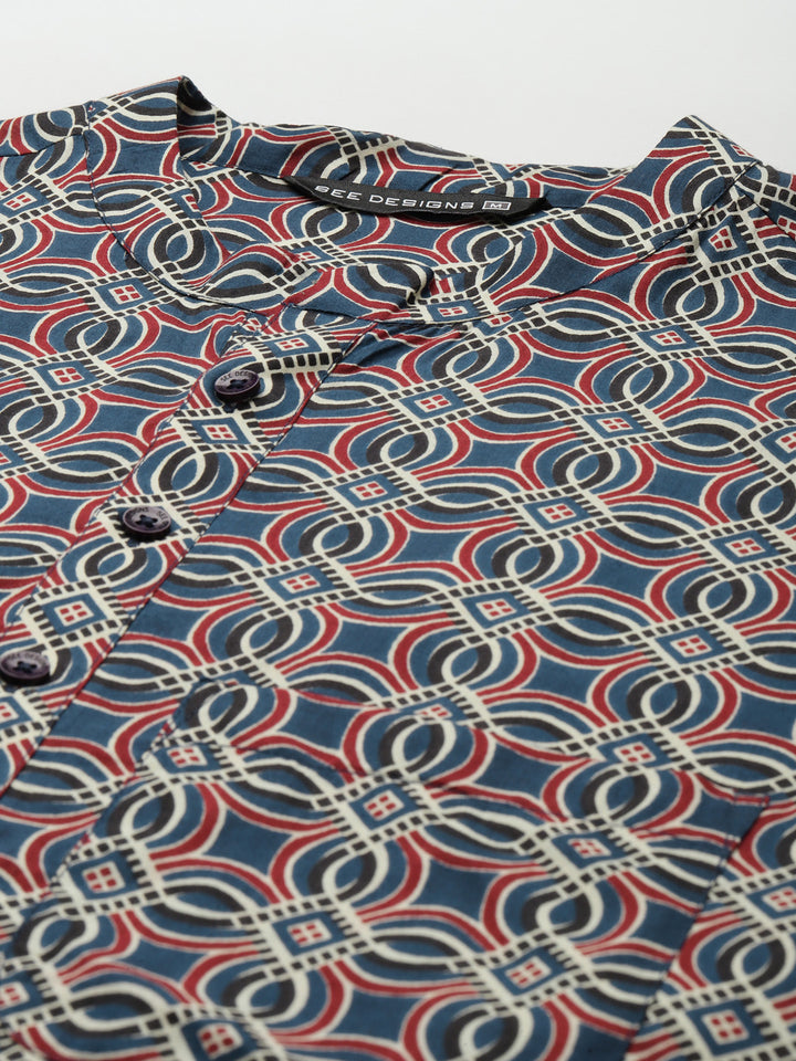 Printed kurta with Pyjama