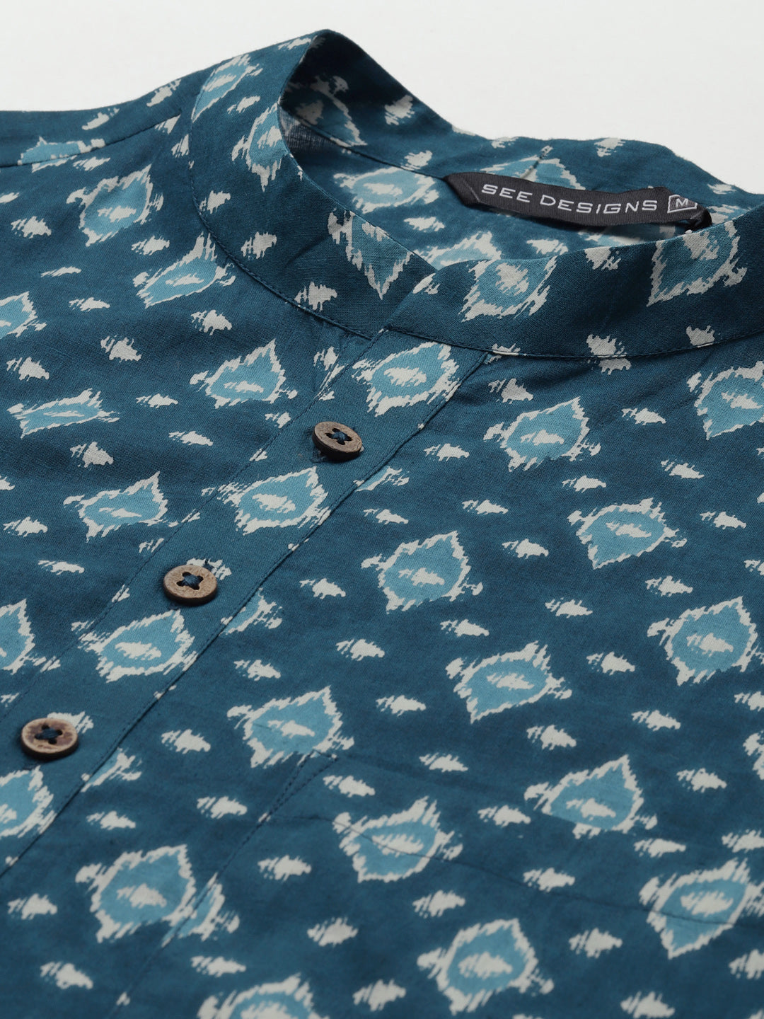 Printed Pure Cotton Straight kurta with Pyjama