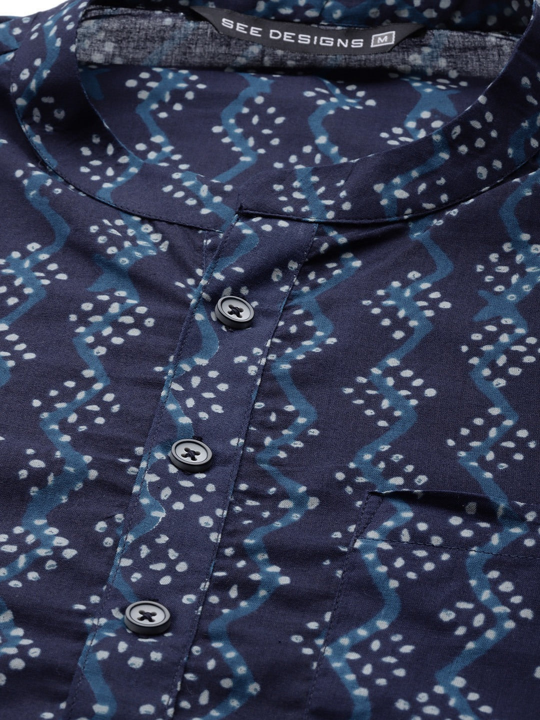 Printed Straight kurta with pyjama