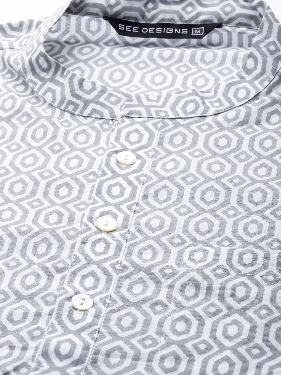 Printed Straight kurta with pyjama