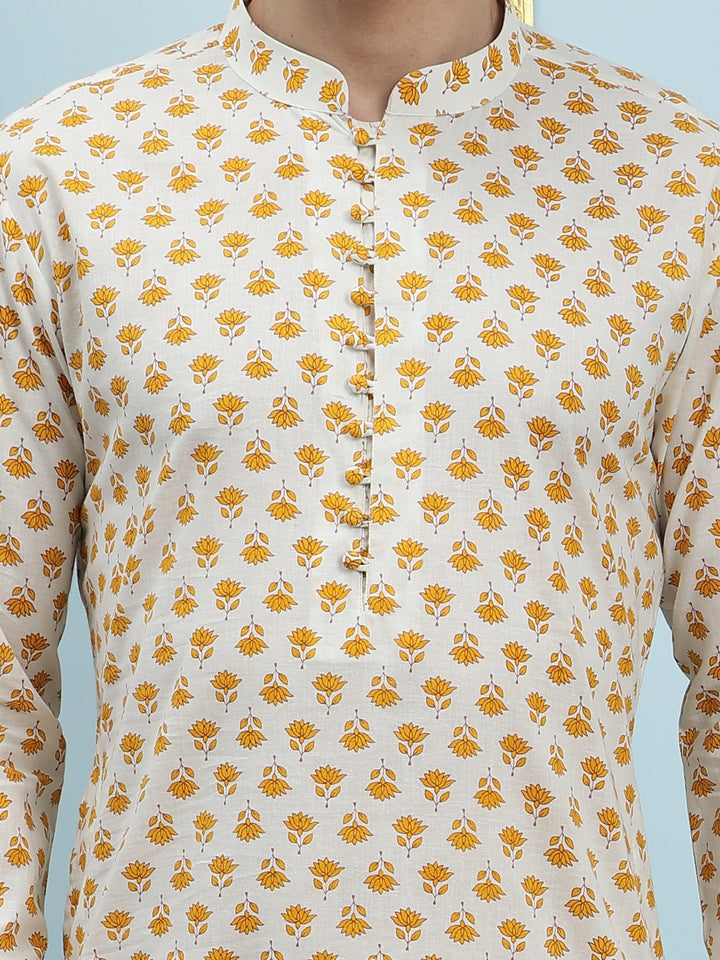 Printed Pure Cotton Straight Kurta