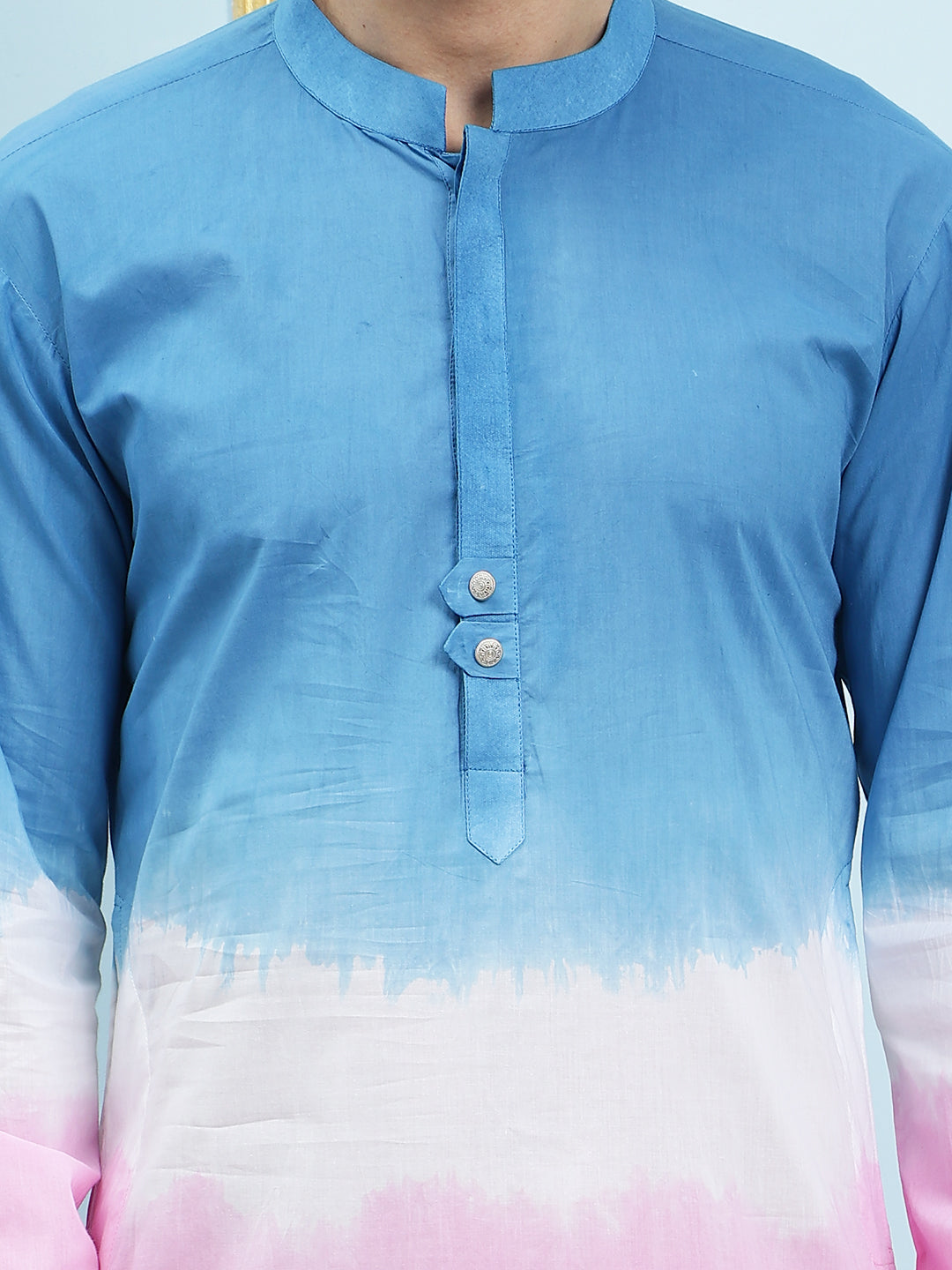 Ombre Dyed Pure Cotton Kurta with Pyjama