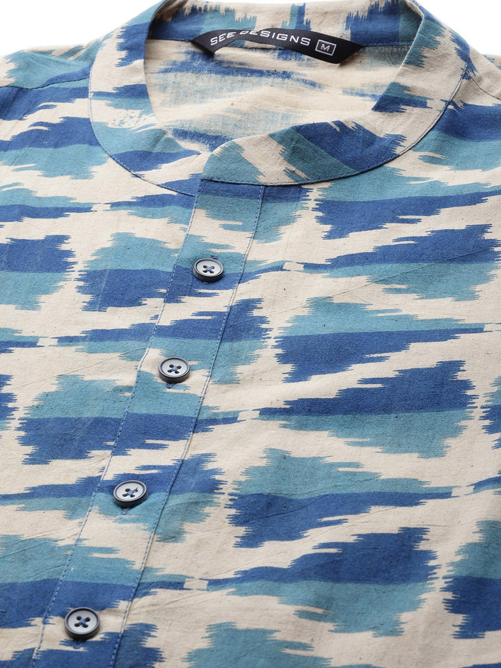 Handcrafted Block printed Kalamkari straight Sustainable kurta