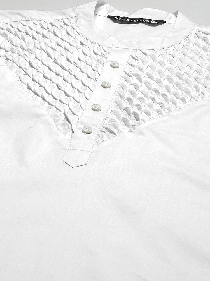 Yoke Designed Straight kurta with Pyjama