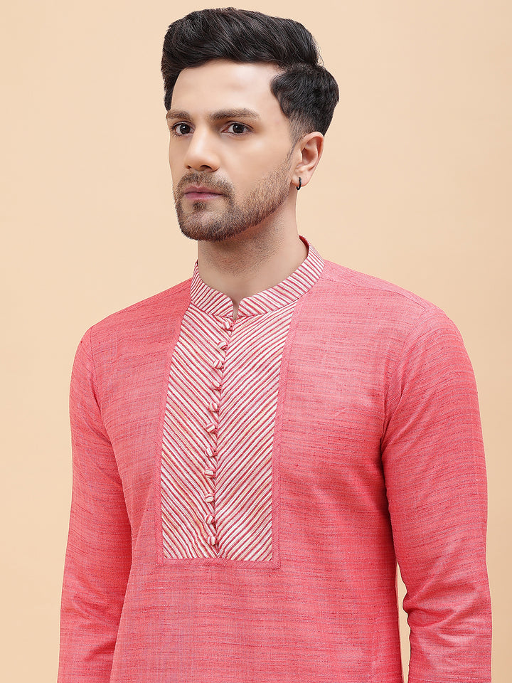 Handwoven Straight Silk Kurta