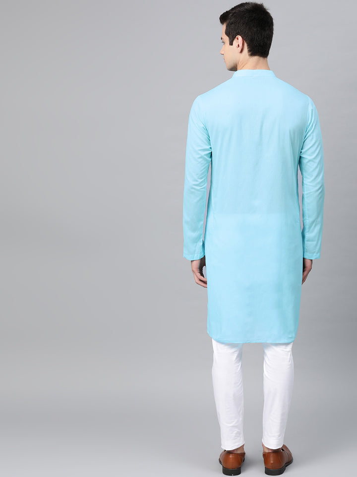 embroidered straight kurta