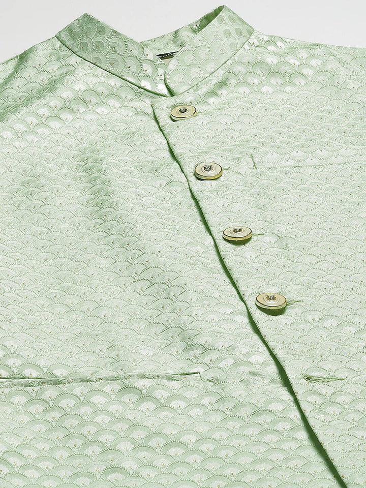 Woven Jacquard Nehru Jacket