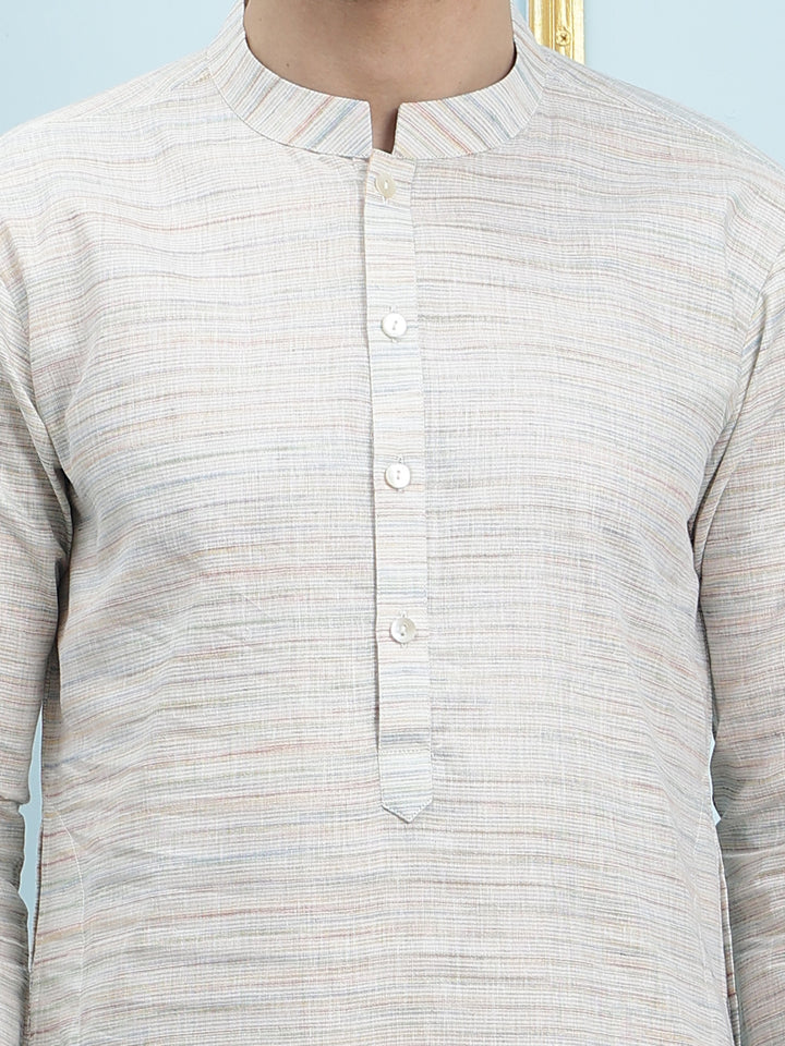 Solid Pure Cotton Straight Kurta