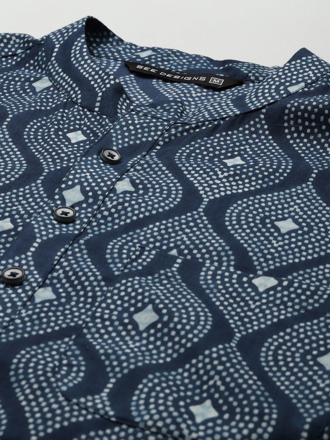 Printed Straight kurta with Pyjama
