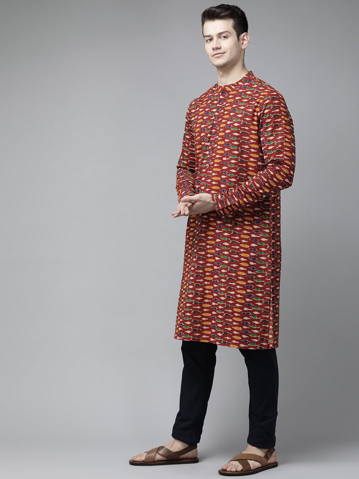 Handcrafted Block printed Kalamkari straight Sustainable kurta