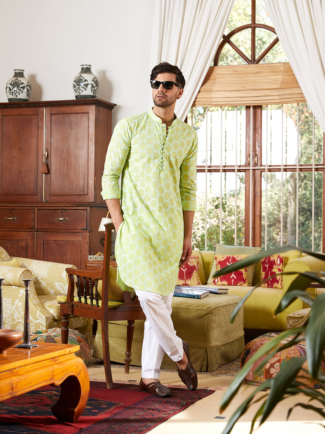 SEE DESIGN Men's Cotton Regular Kurta (SDMDWPJ100_White_XS) : :  Fashion