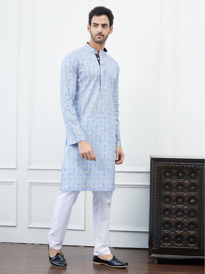 Printed Pure Cotton Straight Kurta