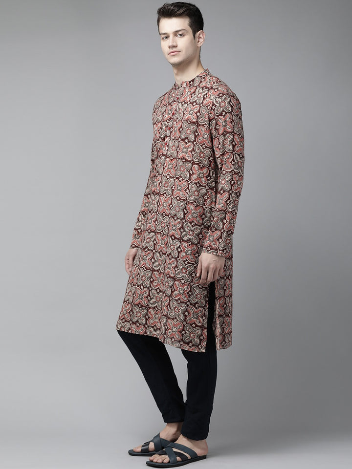 Handcrafted Block printed Kalamkari straight Sustainable kurta