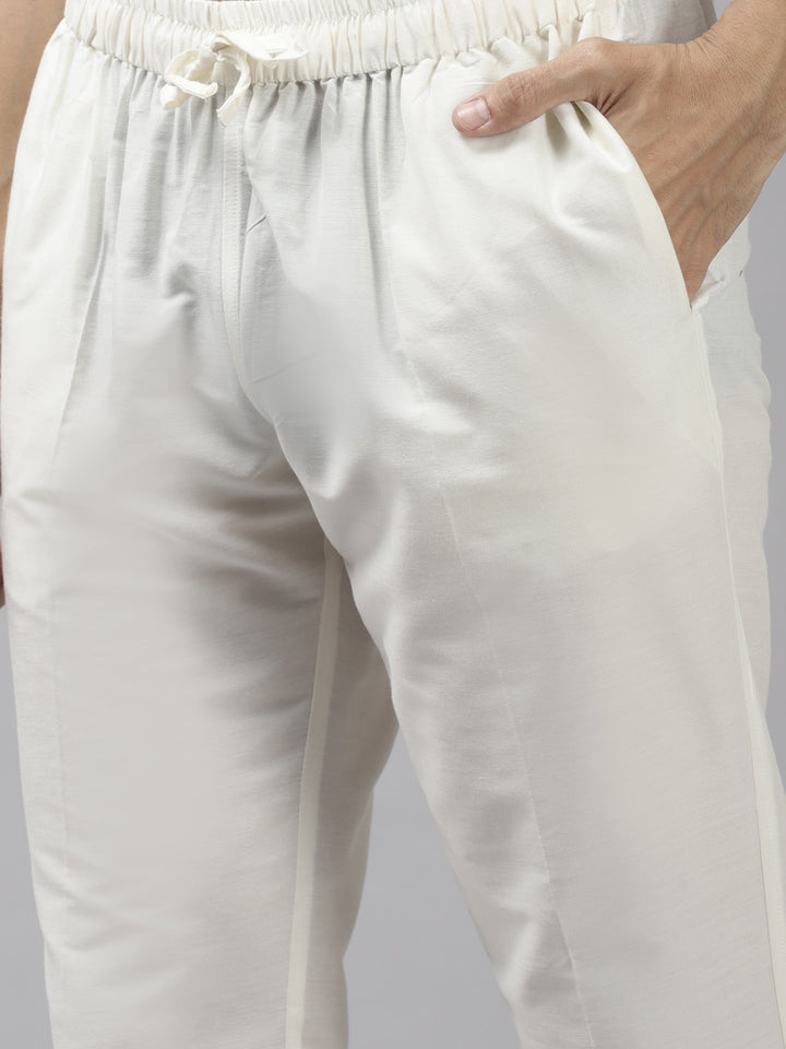 Silk Woven Straight kurta with Pyjama