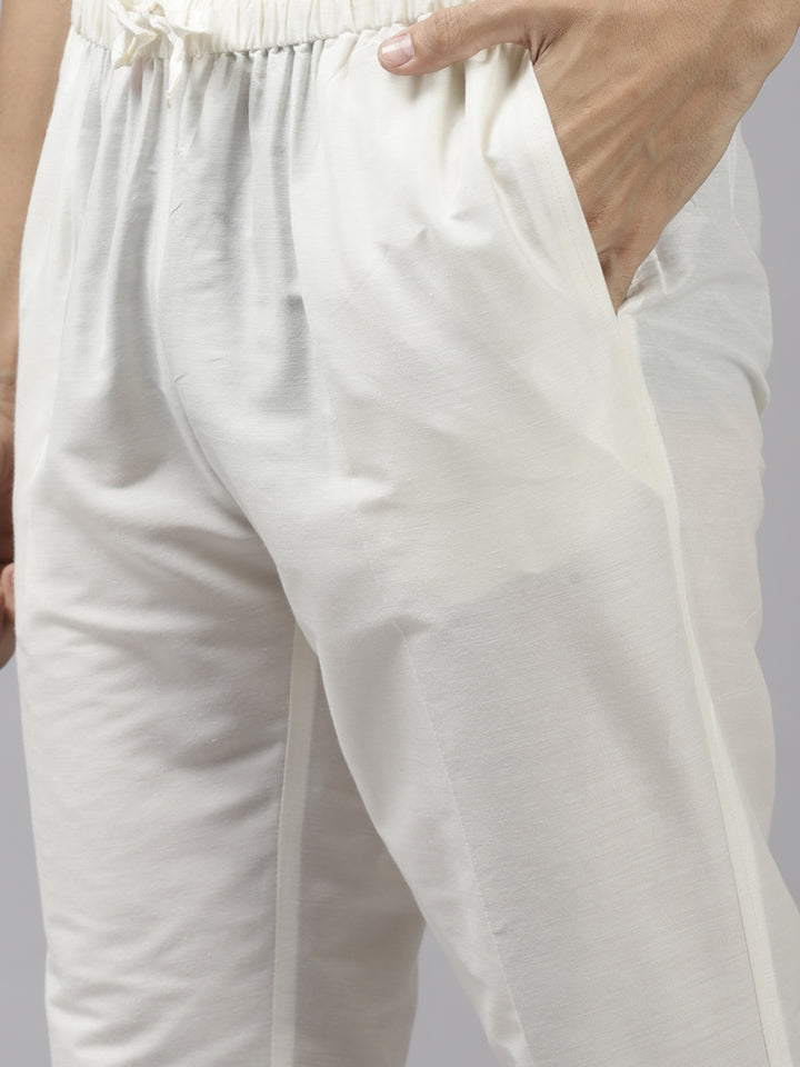 Silk Woven Straight kurta with Pyjama