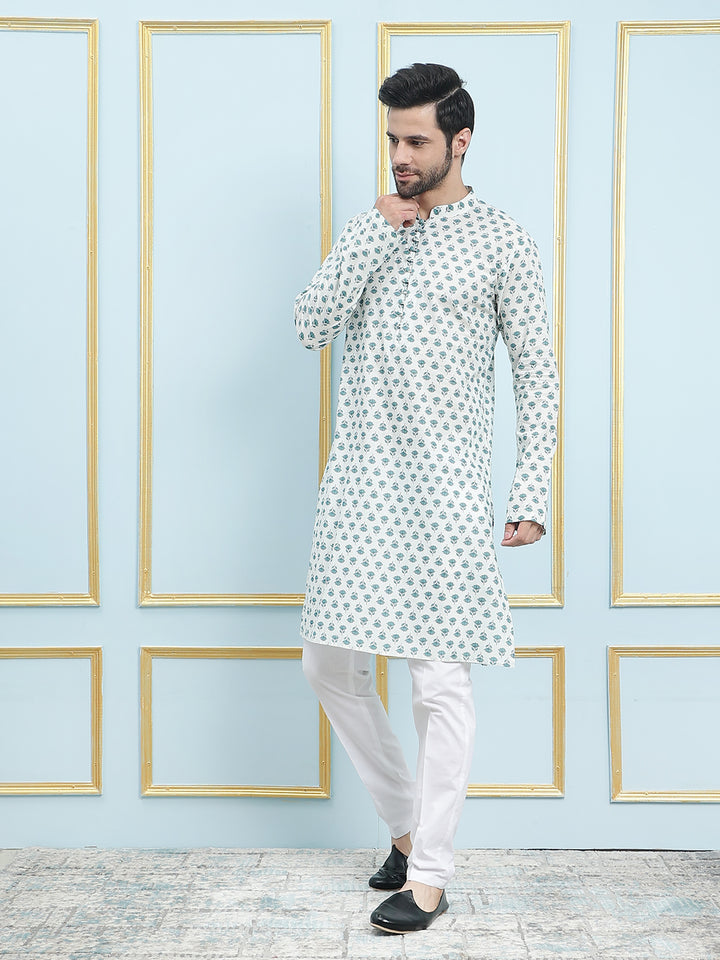 Printed Pure Cotton Straight Kurta