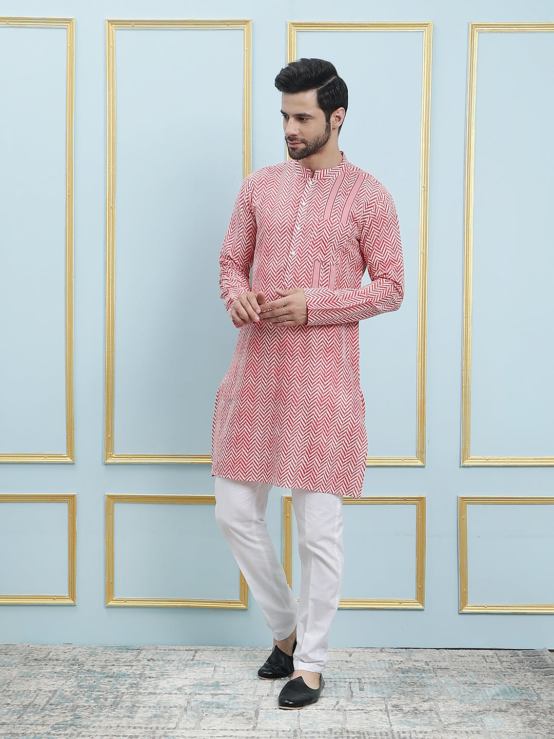 Printed Pure Cotton Straight Kurta