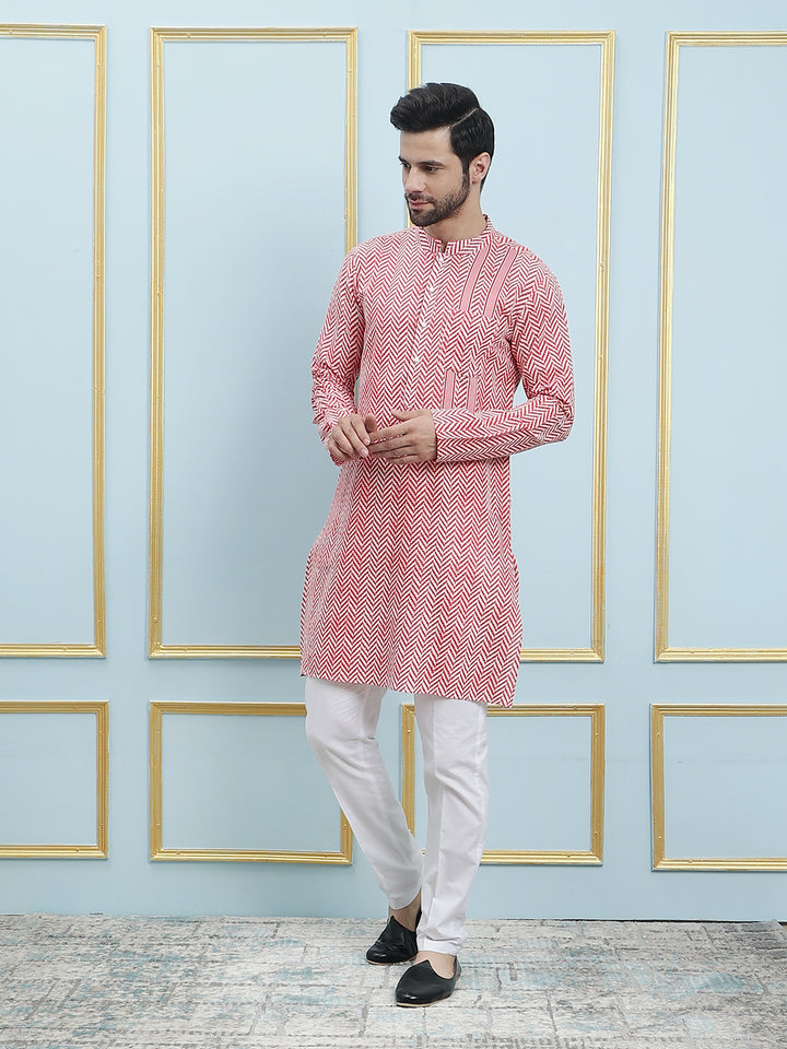 Printed Pure Cotton Straight Kurta
