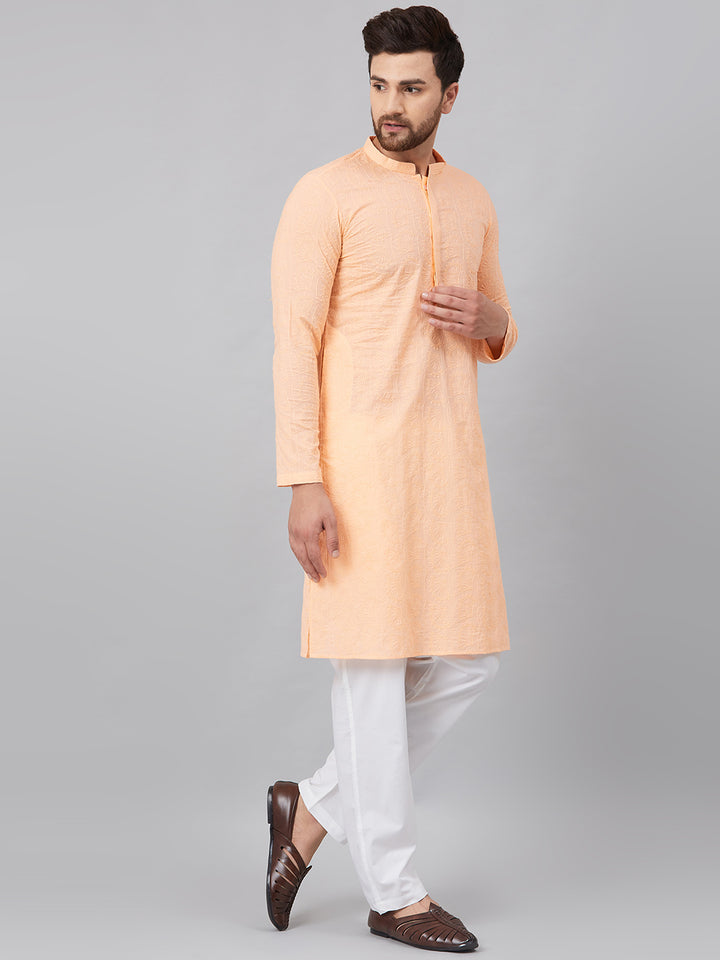 Chikankari Embroidered Straight kurta
