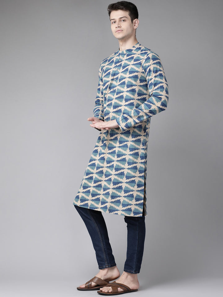 Handcrafted Block printed Kalamkari straight Sustainable kurta
