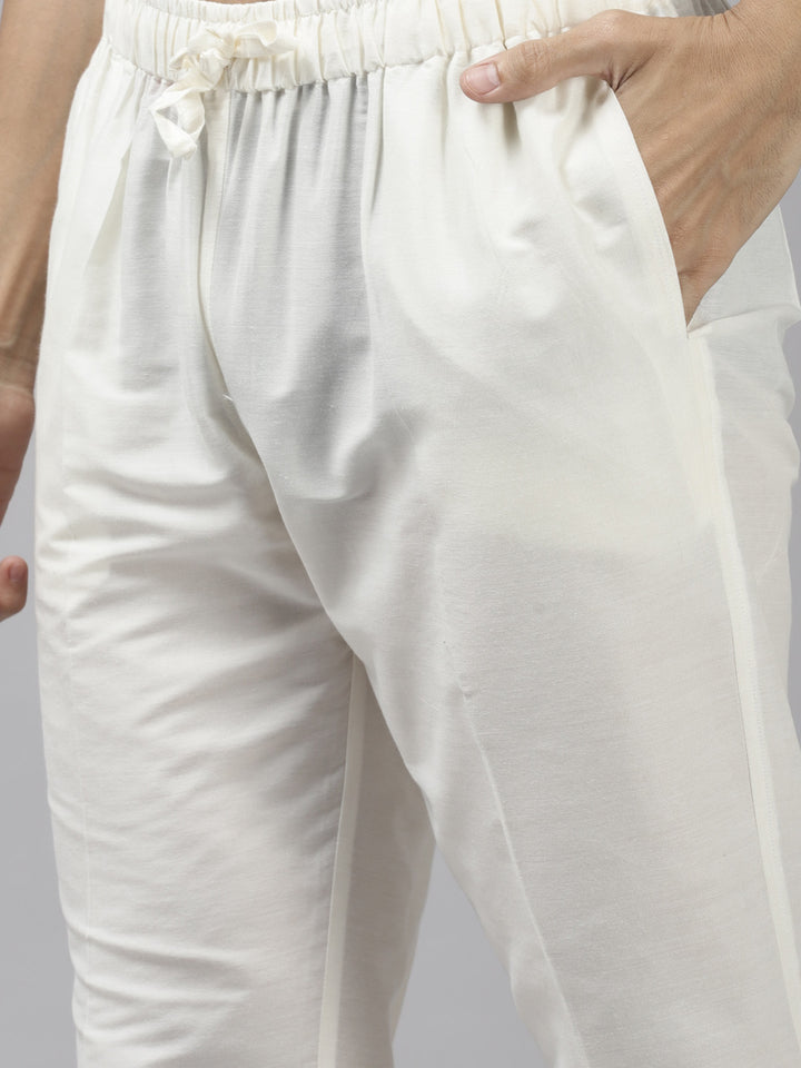 Silk Woven Straight kurta with Pyjama