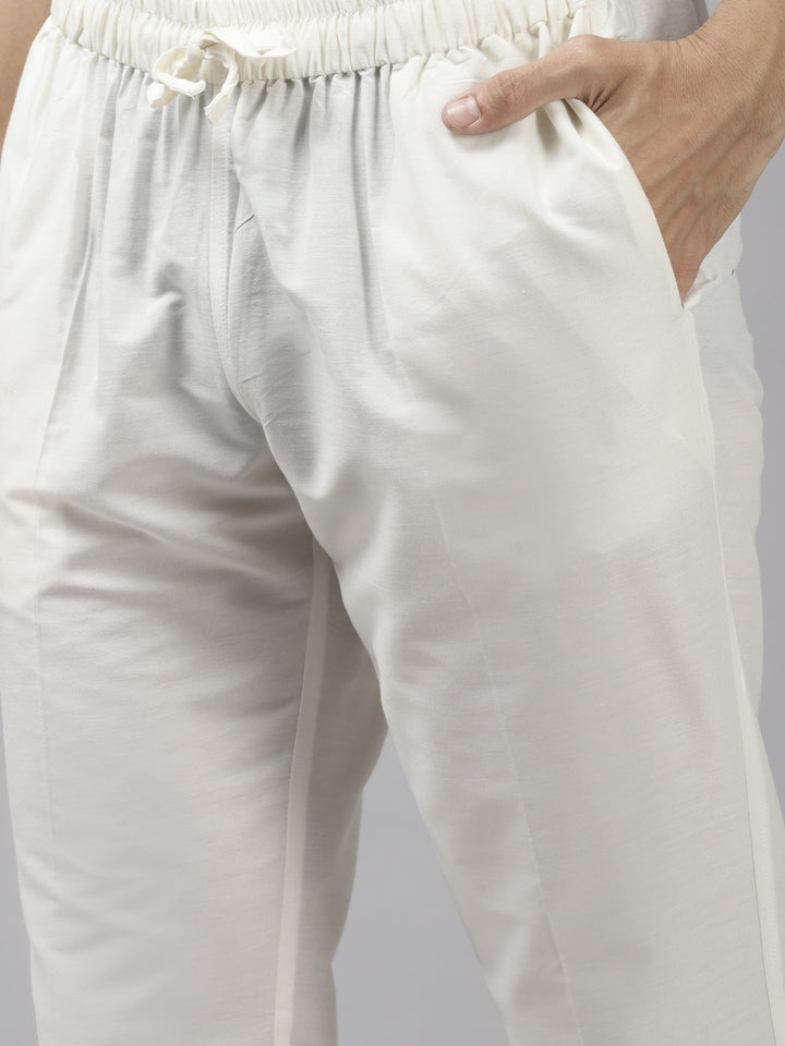 Silk Woven Straight kurta with Pyjama