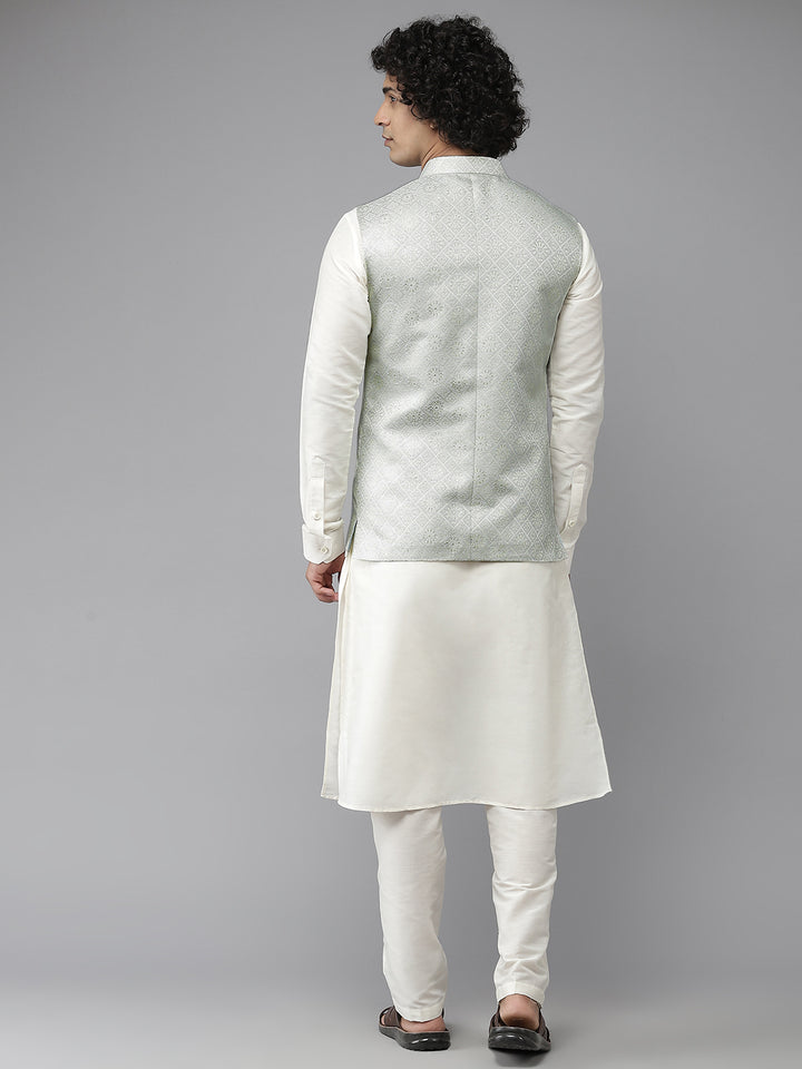 Woven Jacquard Nehru Jacket